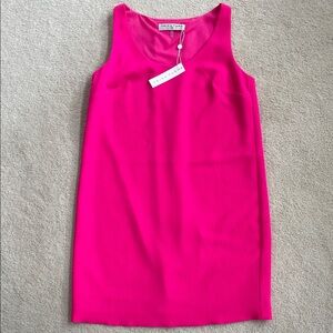 Trina Turk Bright Fuchsia Sleeveless Shift Mini Dress